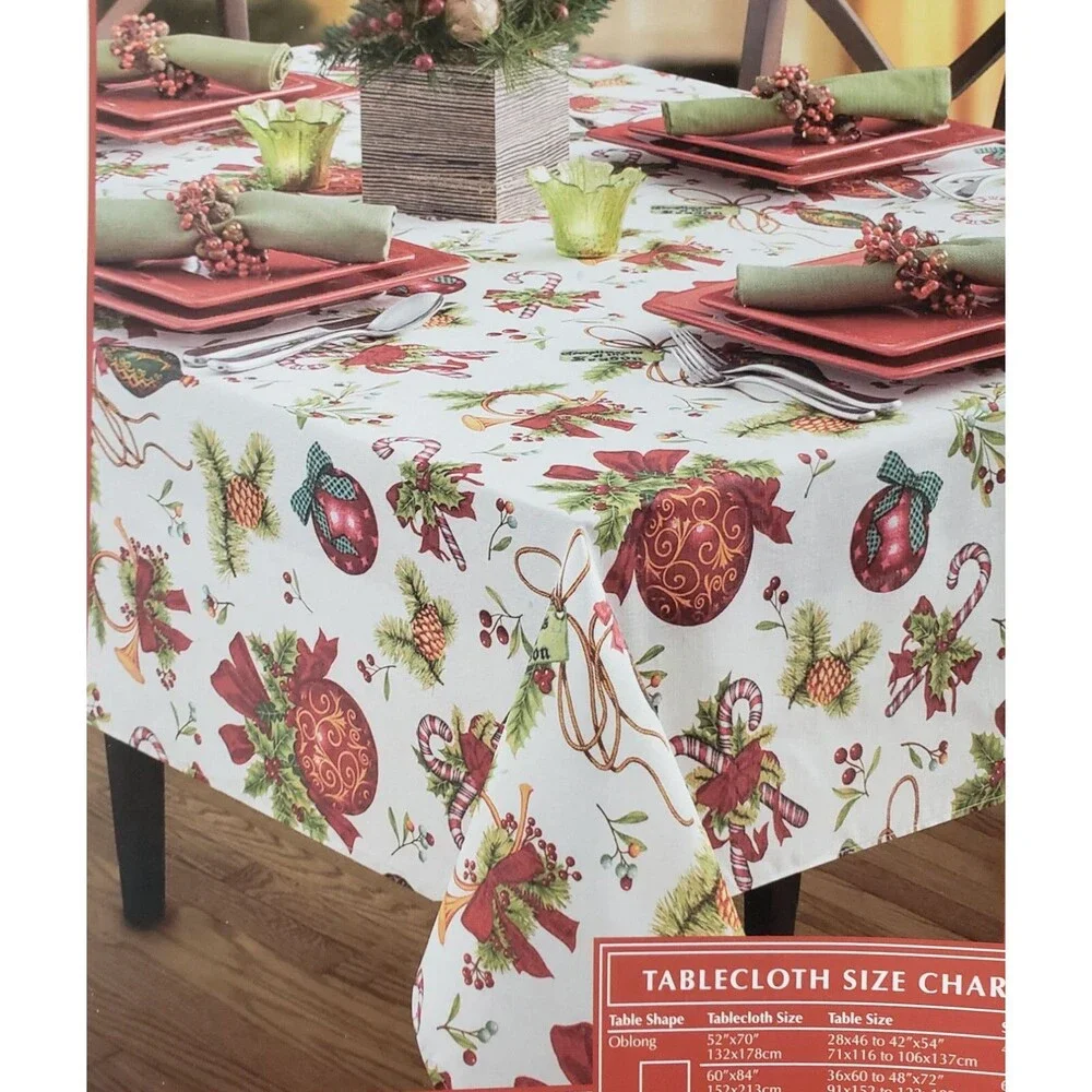 1 Fabric Tablecloth, 60
